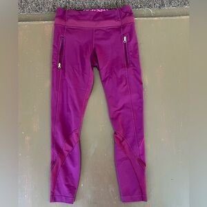 Lululemon Inspire Magenta Leggings. Size 6